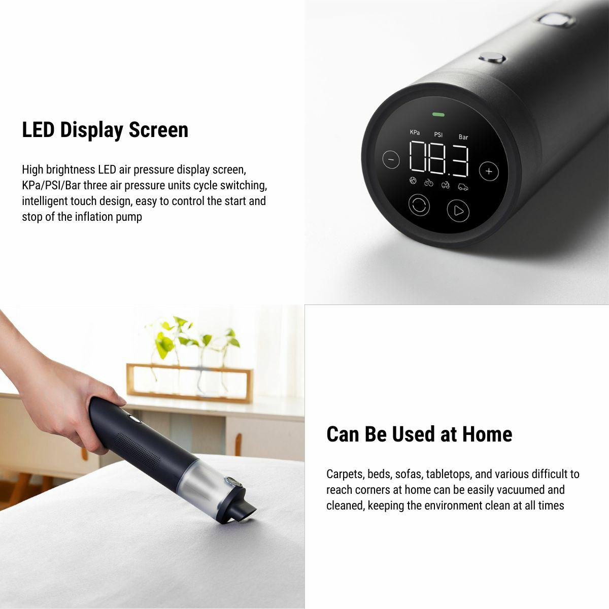 Tesla Model 3/Y/X /S Vacuum Cleaner Inflator Two in One