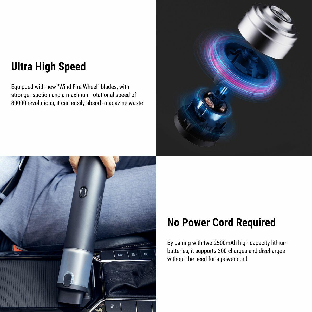 Tesla Model 3/Y/X /S Vacuum Cleaner Inflator Two in One