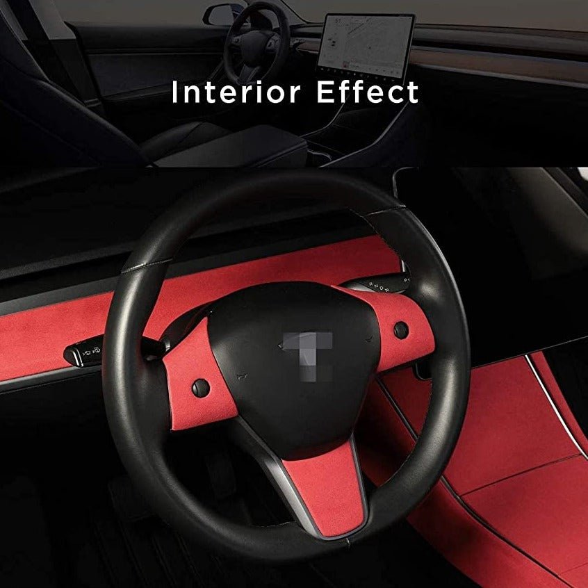 Tesla Model 3/Y steering wheel patch 3-piece set