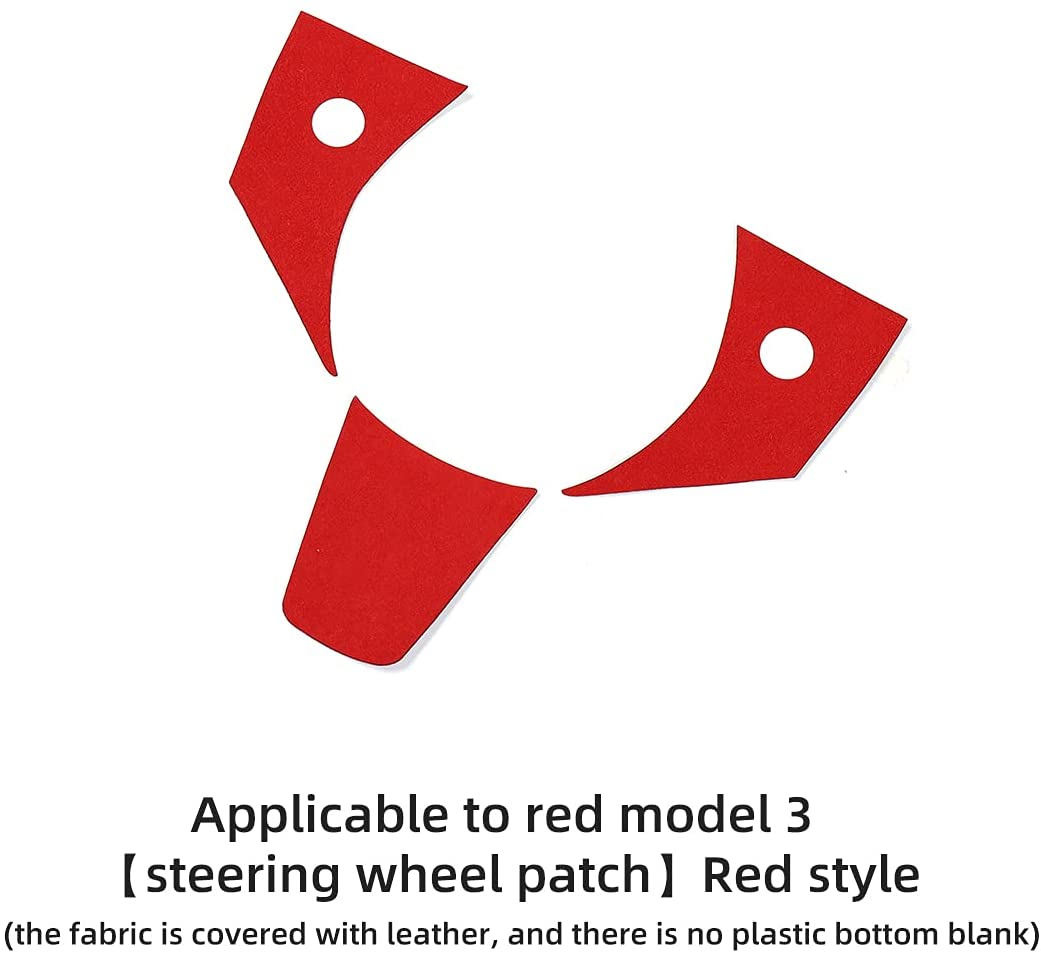 Tesla Model 3/Y steering wheel patch 3-piece set