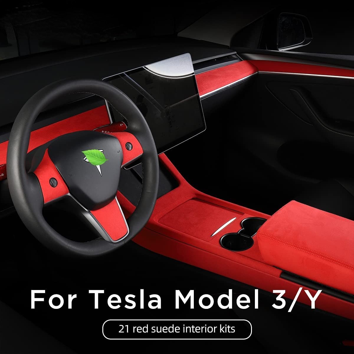 Tesla Model 3/Y steering wheel patch 3-piece set