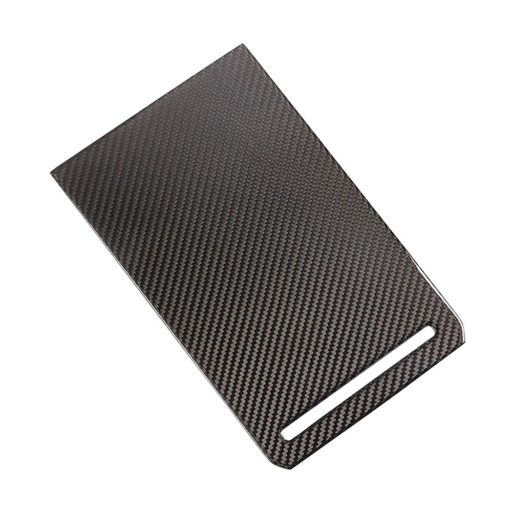 Tesla Model X (2016-2021) S (2014-2020) Marble center console storage box sliding cover Forged carbon fiber interior