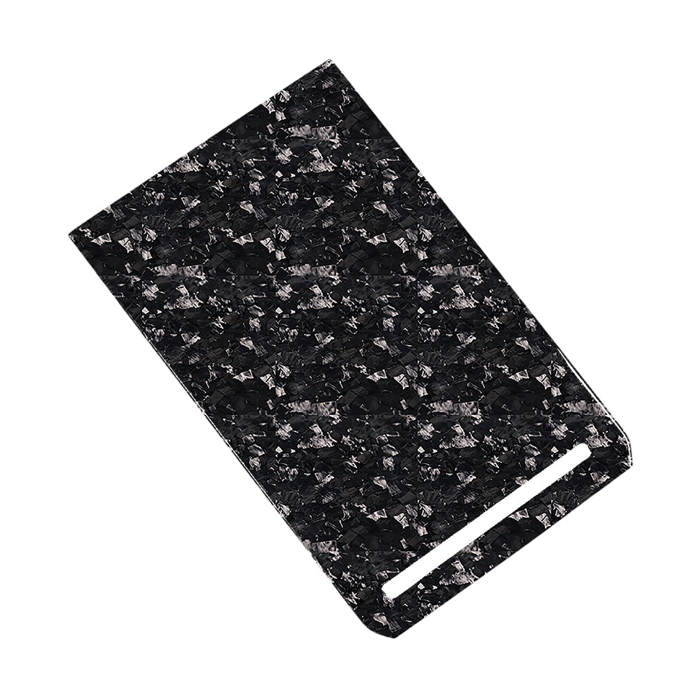 Tesla Model X (2016-2021) S (2014-2020) Marble center console storage box sliding cover Forged carbon fiber interior