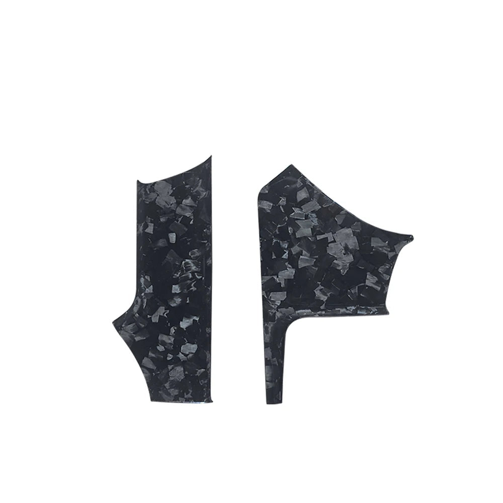 Tesla Model X (2016-2021) S (2014-2020) carbon fiber instrument panel left center trim strip matte carbon fiber interior