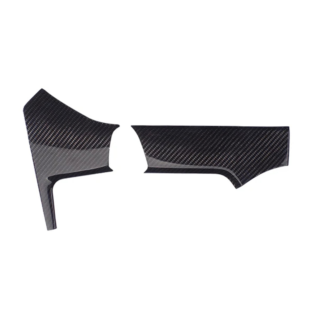 Tesla Model X (2016-2021) S (2014-2020) carbon fiber instrument panel left center trim strip matte carbon fiber interior