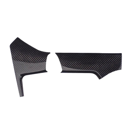 Tesla Model X (2016-2021) S (2014-2020) carbon fiber instrument panel left center trim strip matte carbon fiber interior