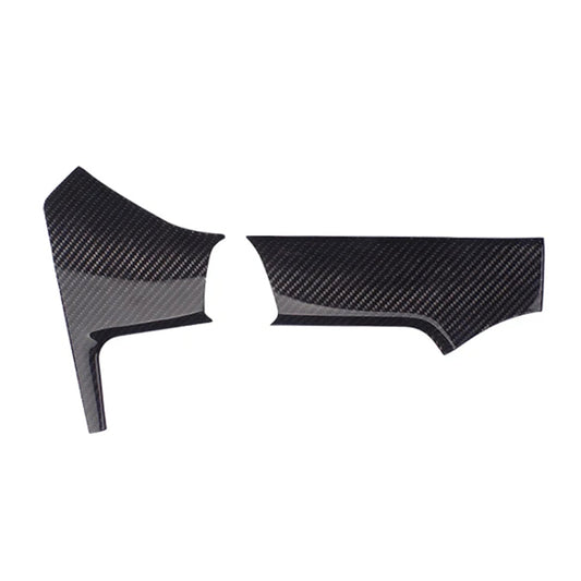 Tesla Model X (2016-2021) S (2014-2020) carbon fiber instrument panel left center trim strip matte carbon fiber interior