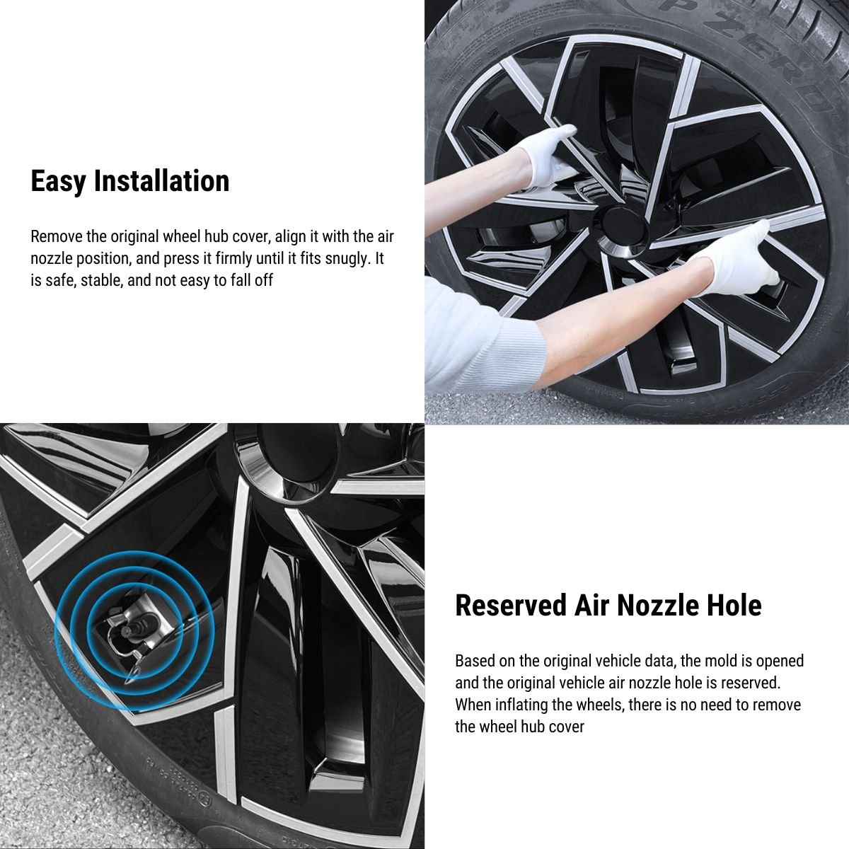 Tesla Model Y 19' Trinan Wheel Covers（4pcs)