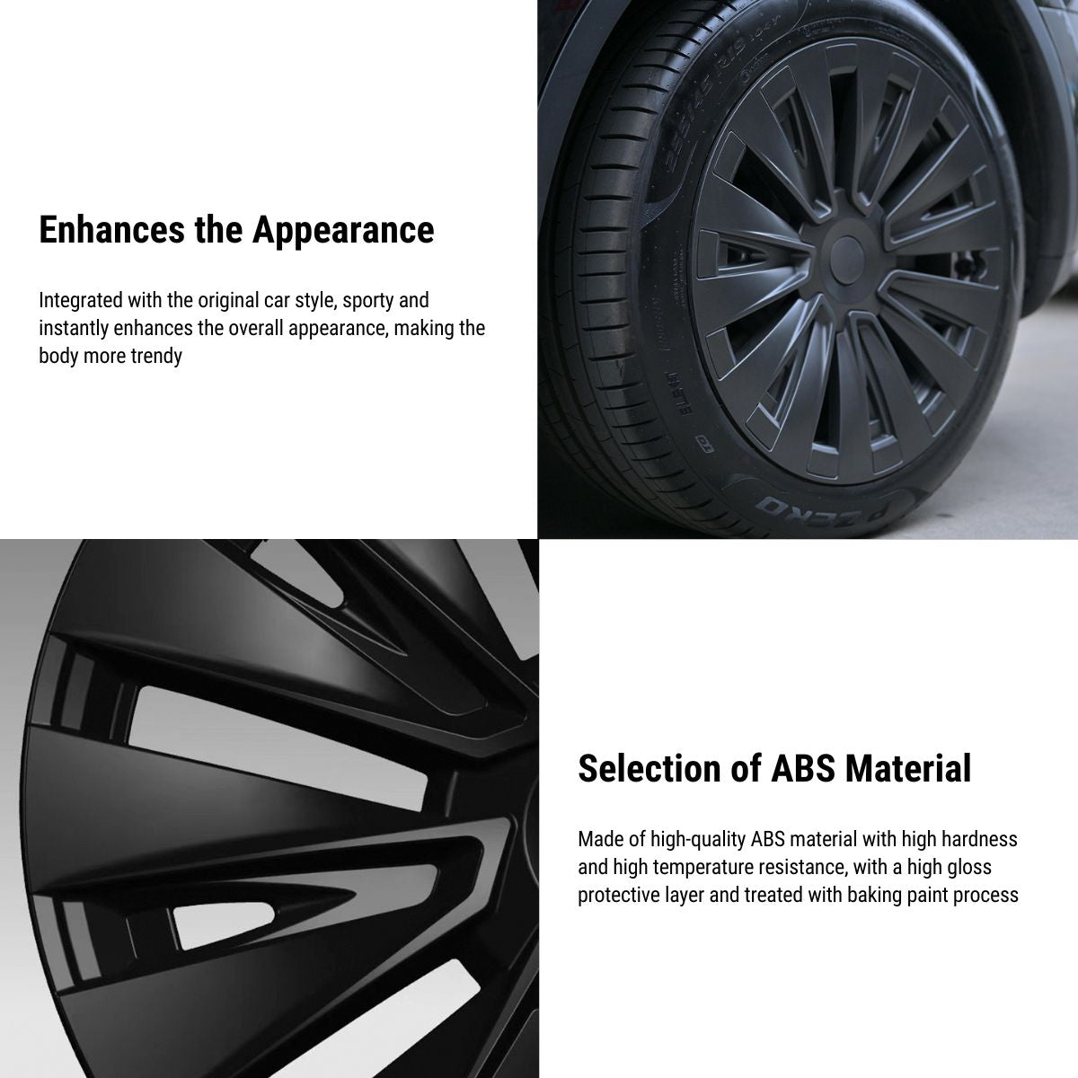 Tesla Model Y 19' Turbo Wheel Cover 4pcs