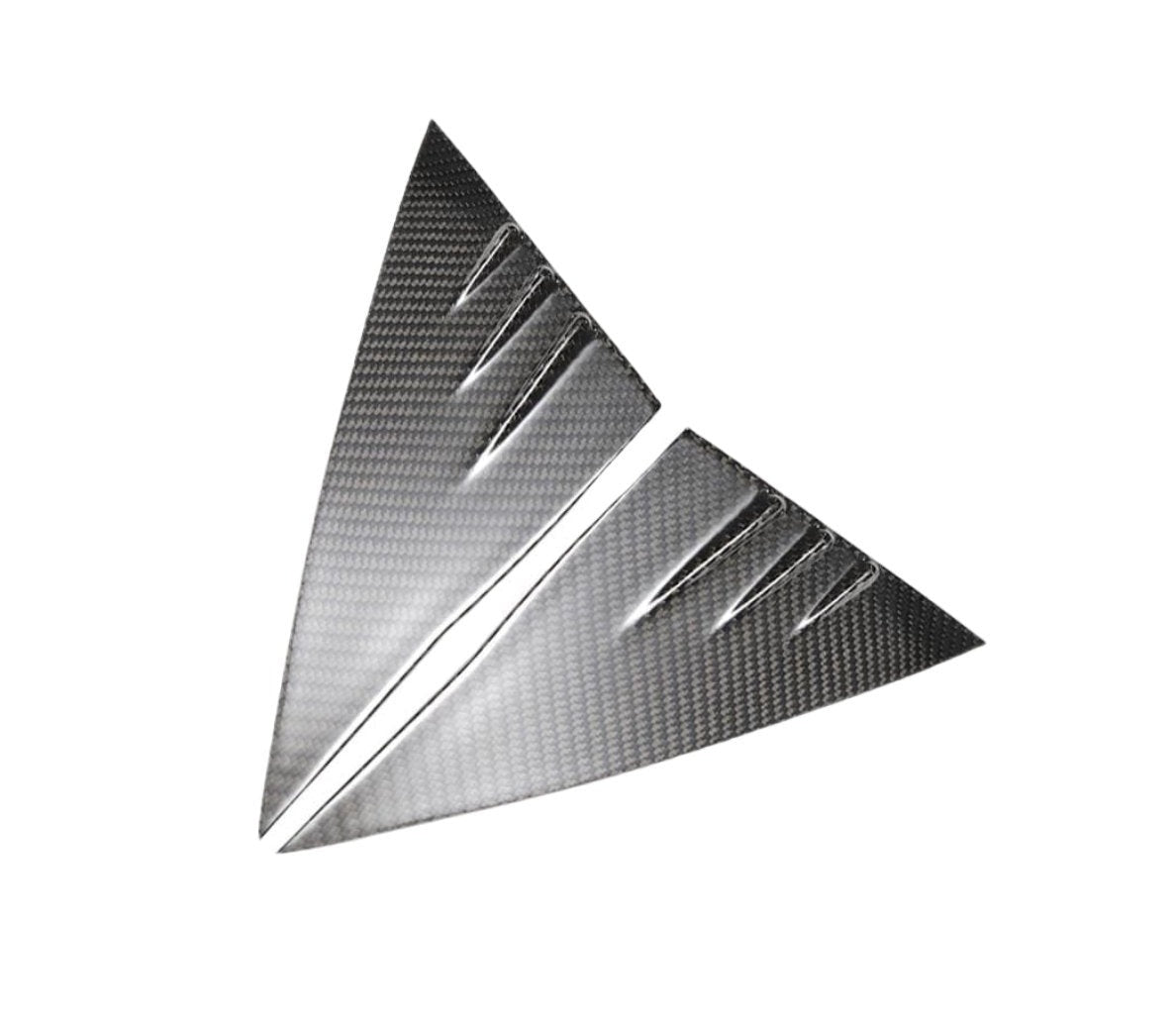 Tesla Model Y/3 Dry Carbon Fiber Exterior Mods A-pillar Glass Trim