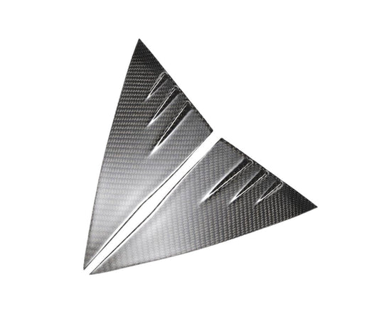 Tesla Model Y/3 Dry Carbon Fiber Exterior Mods A-pillar Glass Trim