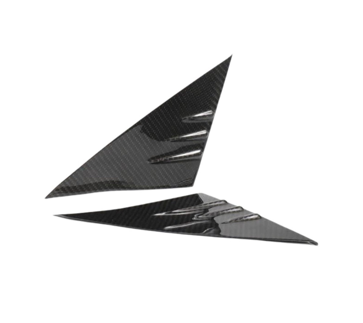 Tesla Model Y/3 Dry Carbon Fiber Exterior Mods A-pillar Glass Trim