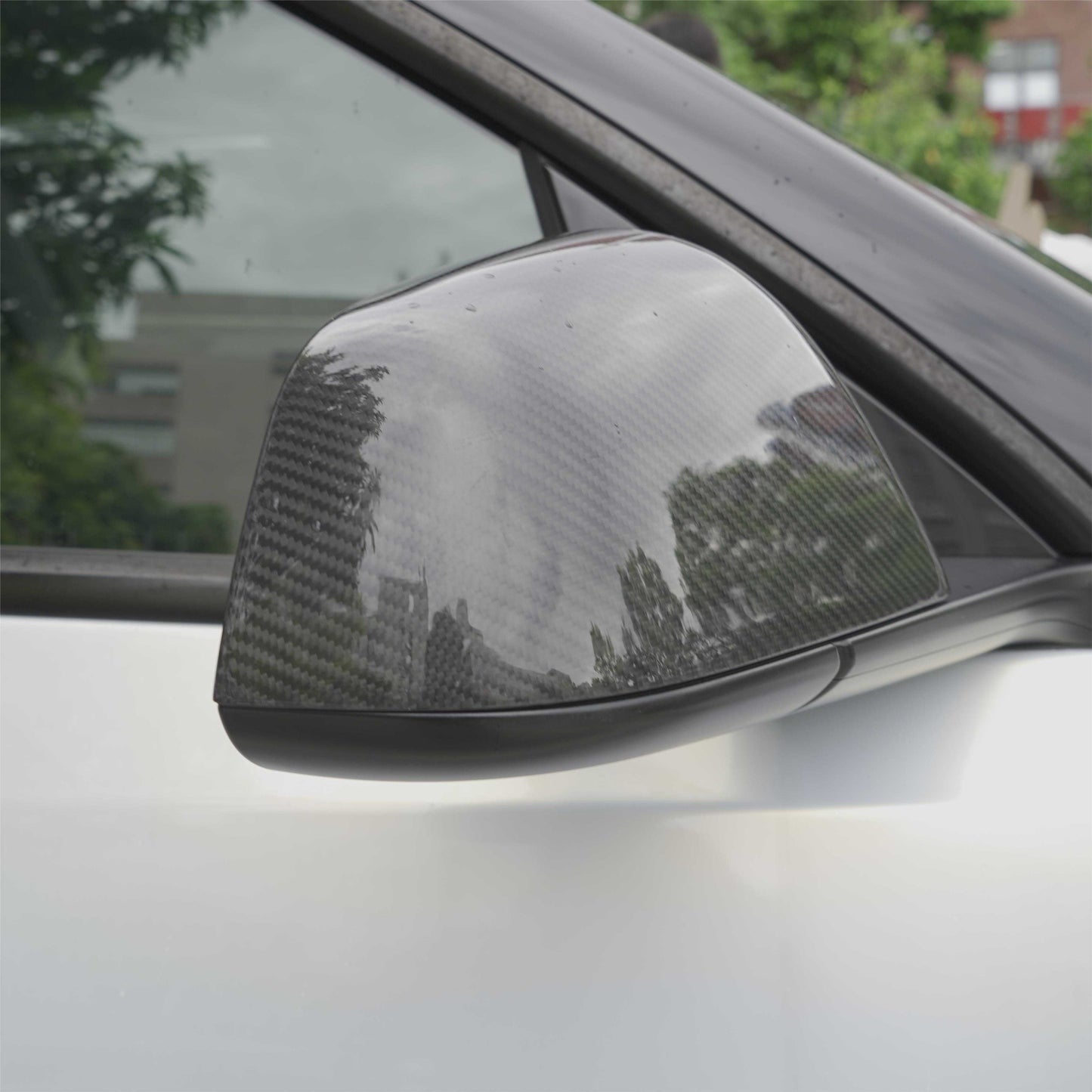 Tesla Model Y/3 Highland Side Mirror Cover Carbon Fiber Mirror Caps