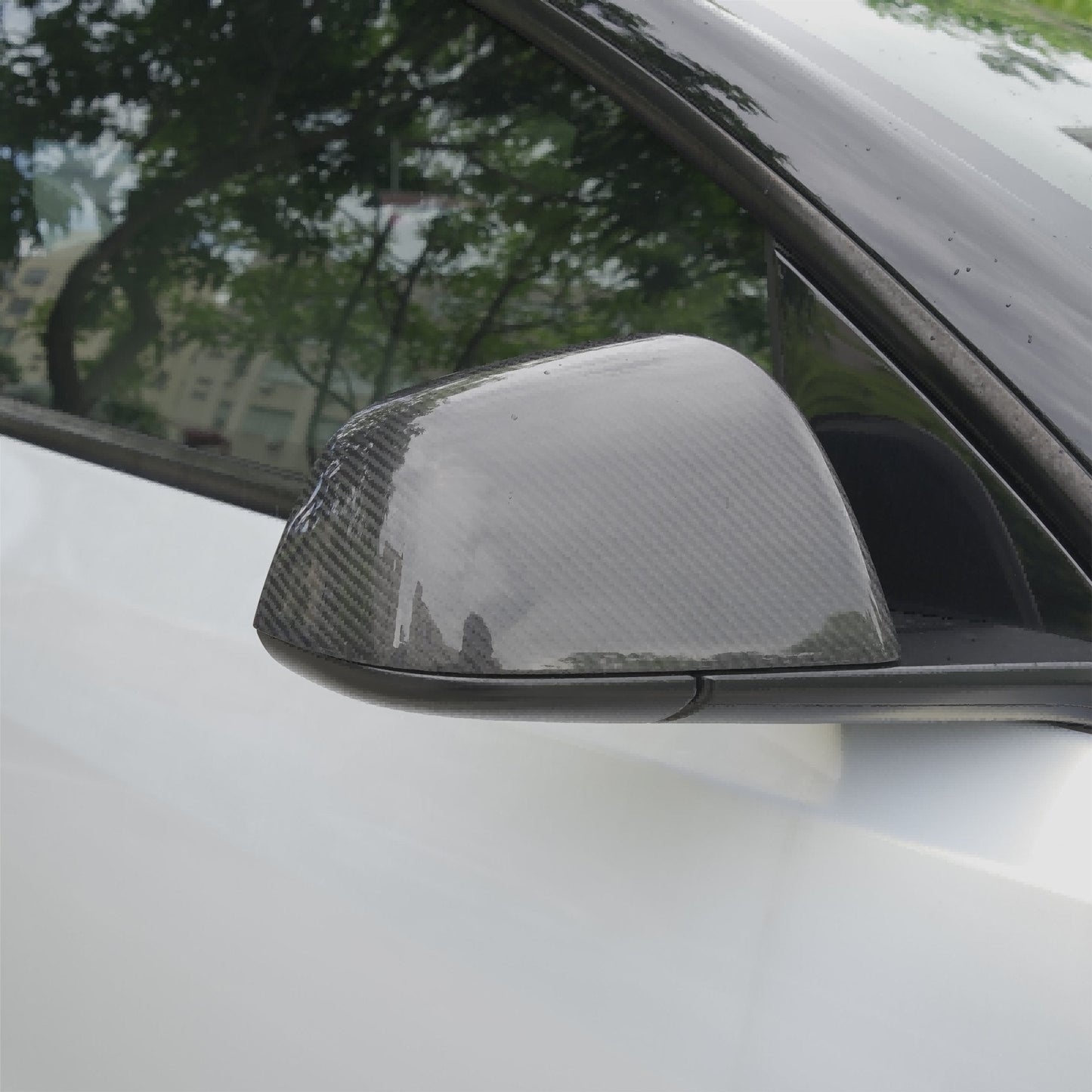 Tesla Model Y/3 Highland Side Mirror Cover Carbon Fiber Mirror Caps