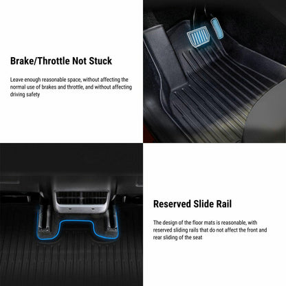 Tesla Model Y 7 Seats All Weather TPE Floor Mats