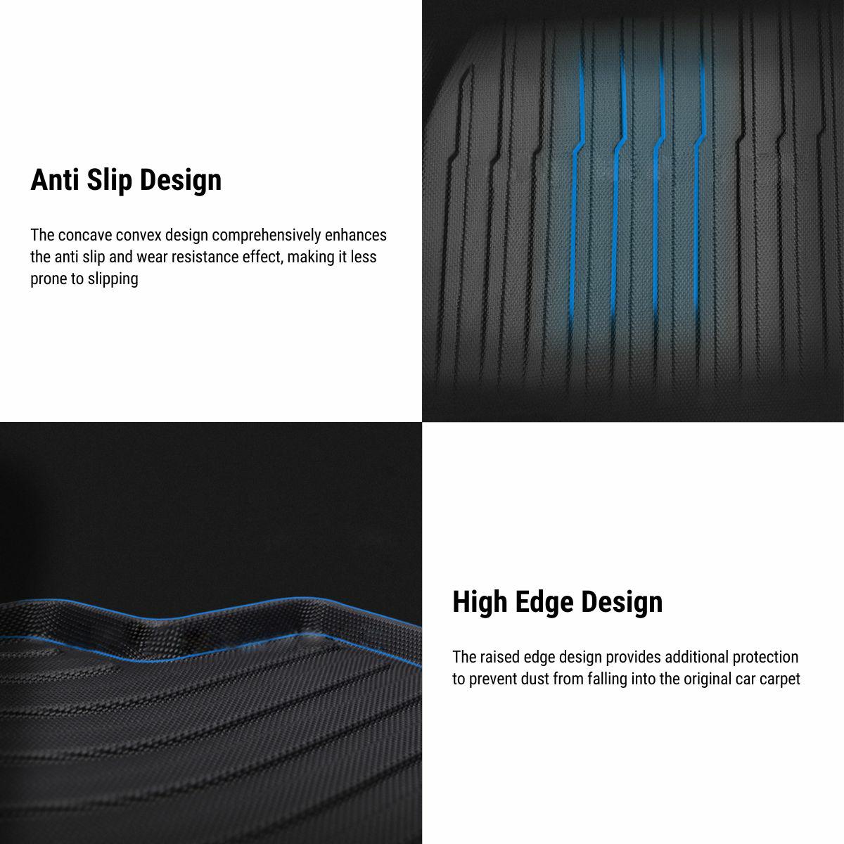 Tesla Model Y 7 Seats All Weather TPE Floor Mats