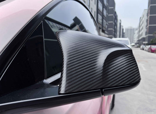 Tesla Model Y Carbon Fibre Mirror Covers CMST Style