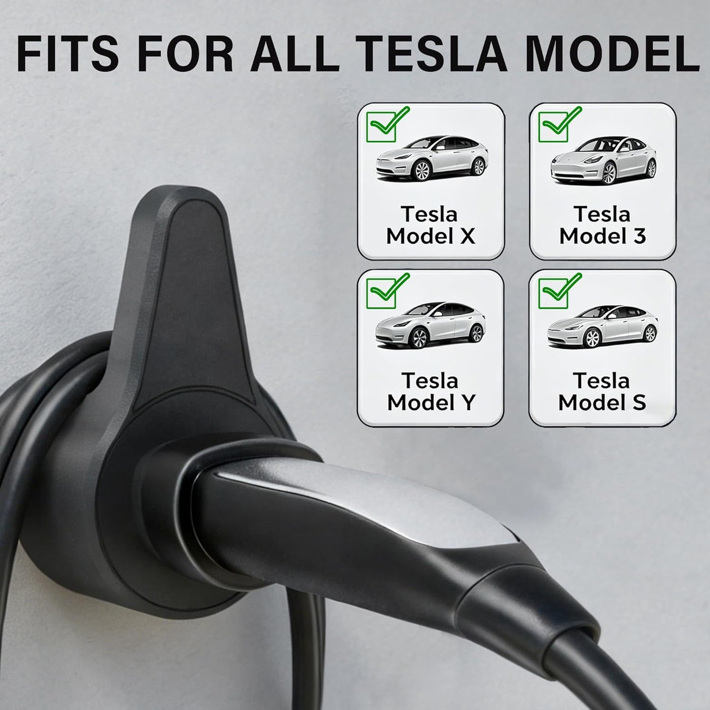Charger Cable Organizer & Holder for Telsa Model S 3 X Y