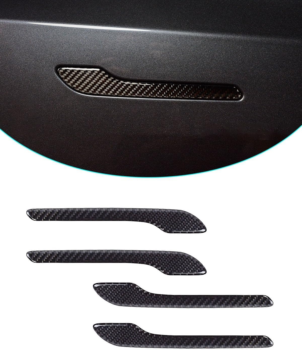 Carbon Fiber Door Handle Cover for Model 3/Y