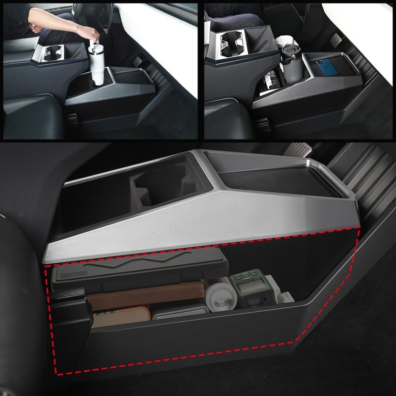 Heart Horse Floor Center Console Organizer for Tesla Cybertruck