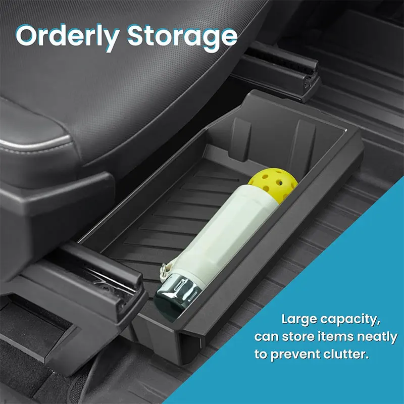 Front Under Seat Hidden Storage Box for Tesla Cybertruck