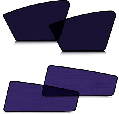 Static Cling Mesh Insulated Side Window Sunshade For Tesla Model 3 Front Window + Rear Window (4 PCS)