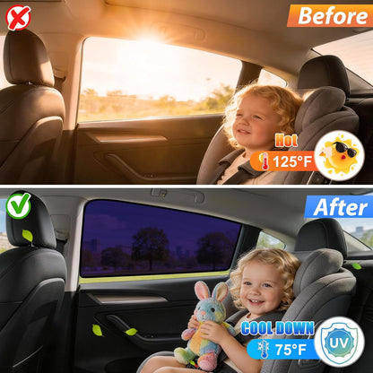 UV Blocker Front Rear Window Sunshade For Tesla Model 3/Y Juniper