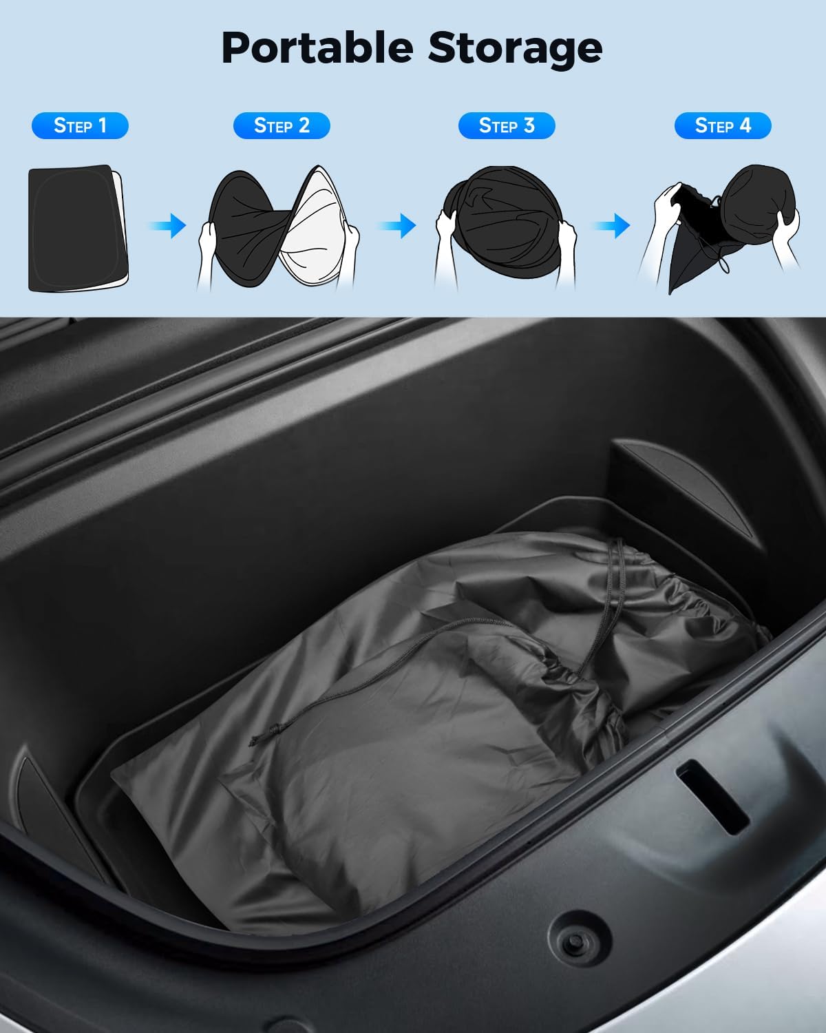 Privacy Thermal Insulated Full Sunshades Curtains for Tesla Model X