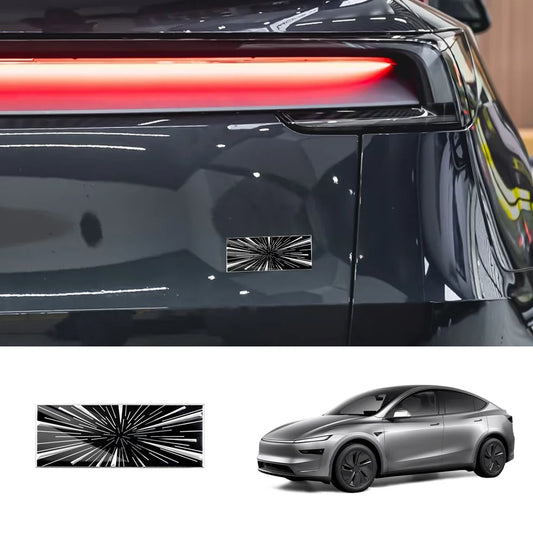 Adhesive Time Tunnel Rear Emblem Badge for Tesla Model Y Juniper 2025+