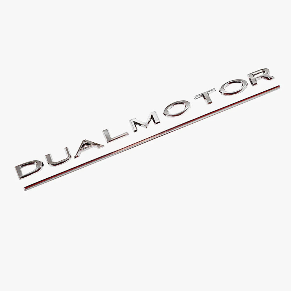 Trunk Emblem For Tesla Model 3/X/S/Y DULA MOTOR Electroplated Silver