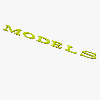 Trunk Emblem For Tesla Model 3/X/S/Y Model S Fluorescent Green
