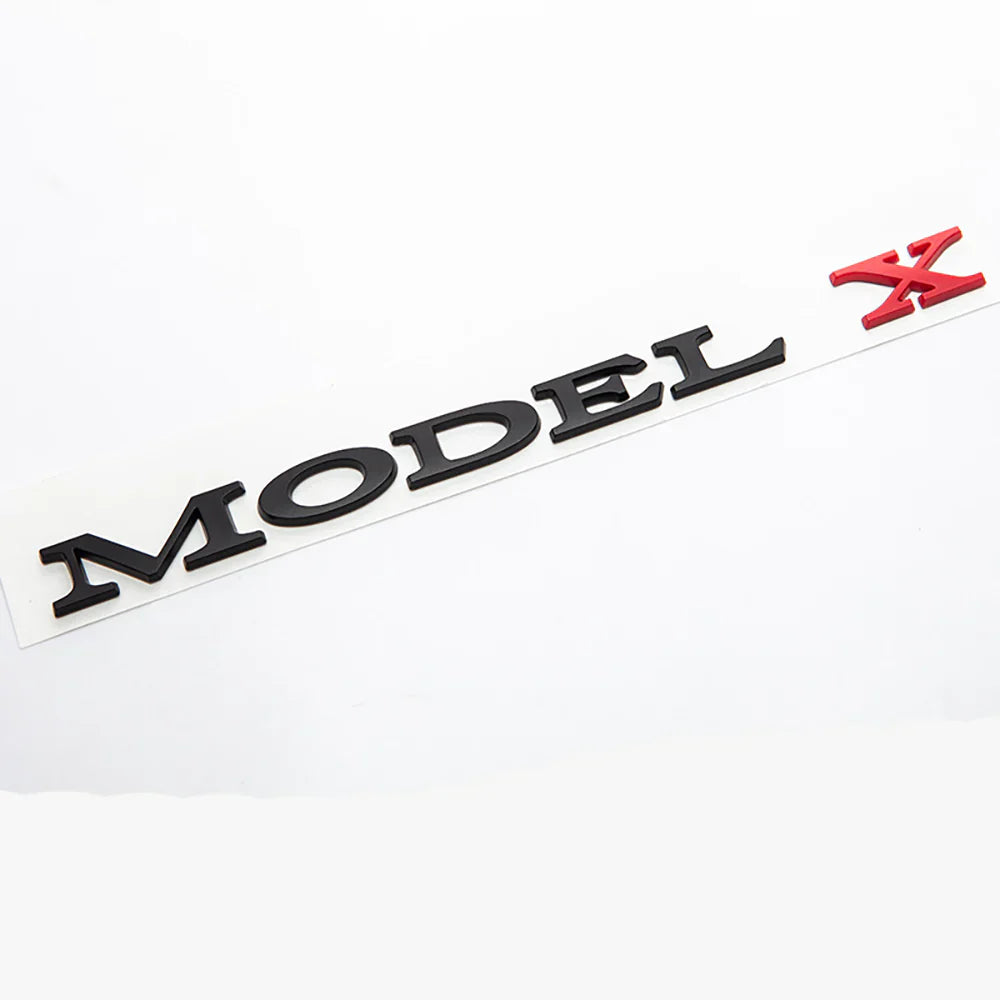 Trunk Emblem For Tesla Model 3/X/S/Y Model X Black Red