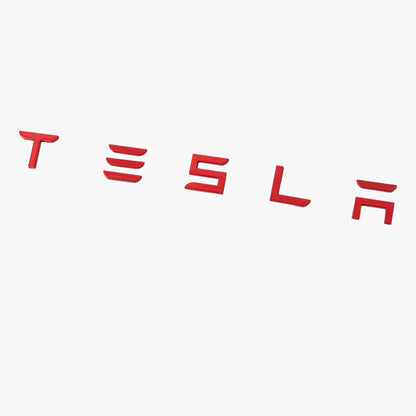 Trunk Emblem For Tesla Model 3/X/S/Y TESLA Black Red