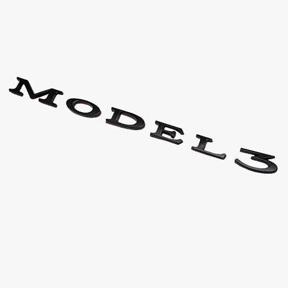 Trunk Emblem For Tesla Model 3/X/S/Y Model 3 Dumb Black