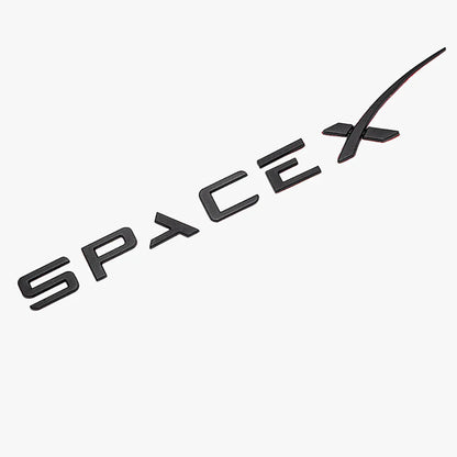 Trunk Emblem For Tesla Model 3/X/S/Y SPACE X Dumb Black