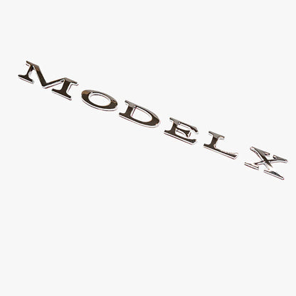 Trunk Emblem For Tesla Model 3/X/S/Y Model X Electroplated Silver