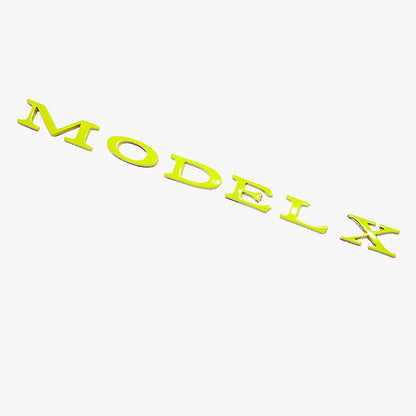Trunk Emblem For Tesla Model 3/X/S/Y SPACE X Fluorescent Green