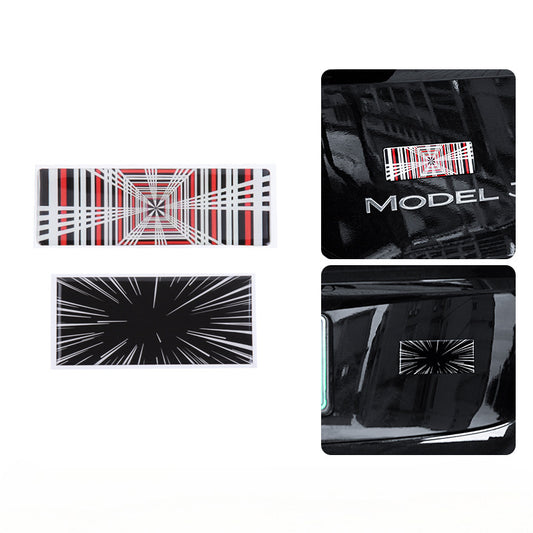 Adhesive Time Tunnel Rear Emblem Badge for Tesla Model Y Juniper 2025+