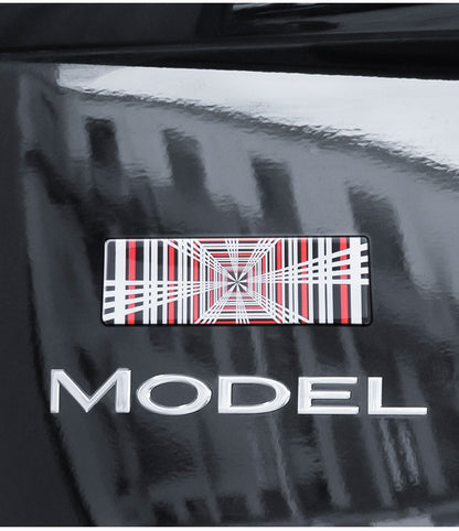 Adhesive Time Tunnel Rear Emblem Badge for Tesla Model Y Juniper 2025+ 2