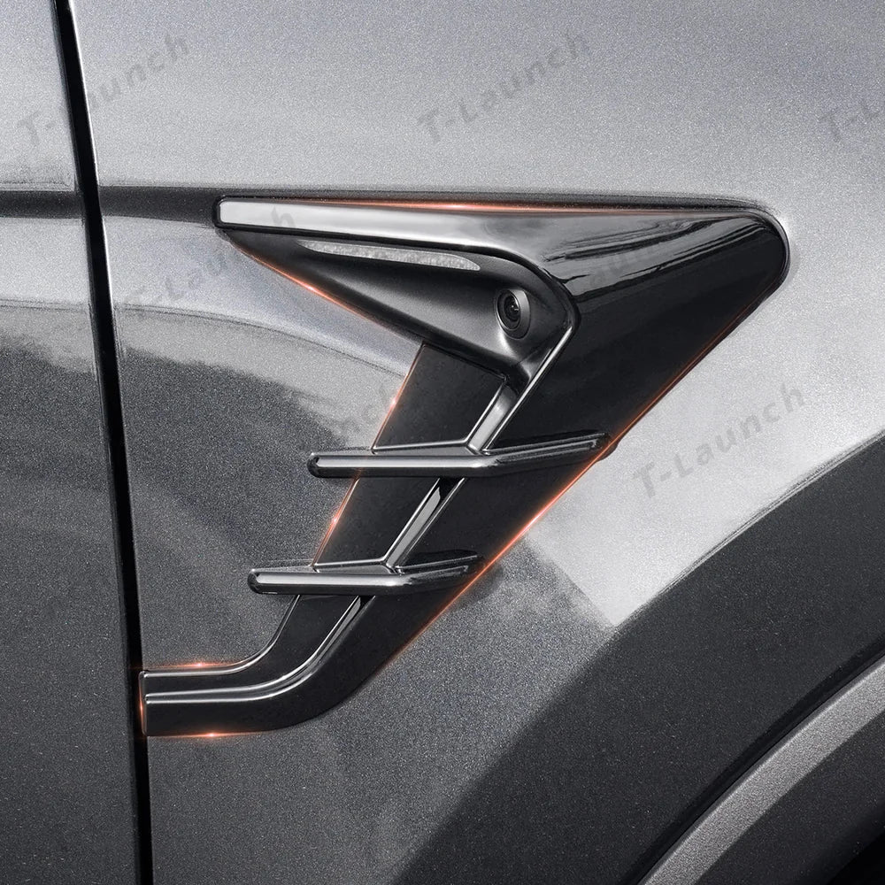 ABS Turn Signal & Camera Covers with Air Blades for 2026 New Tesla Model Y Standard