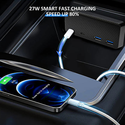 USB Hub Suitable For Tesla Model 3 /Y 2021(4-Port)