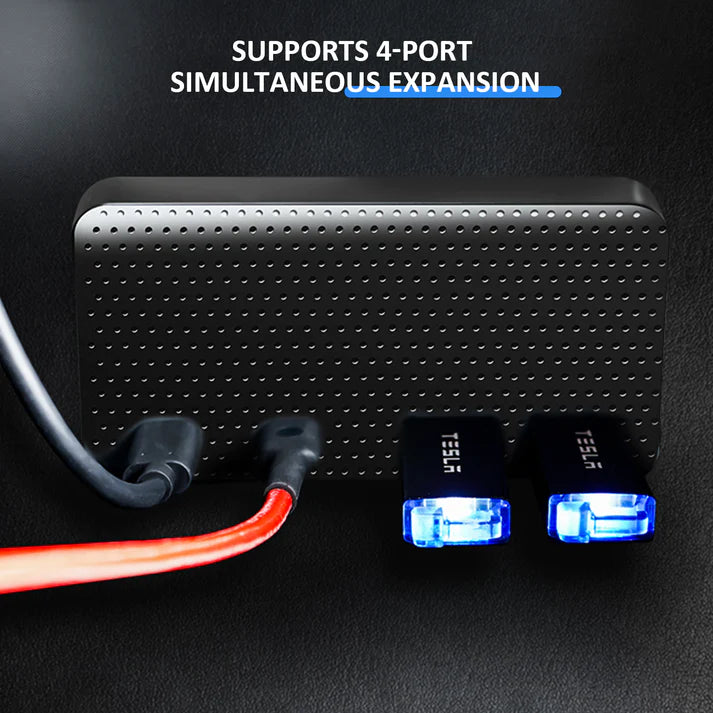 USB Hub Suitable For Tesla Model 3 /Y 2021(4-Port)