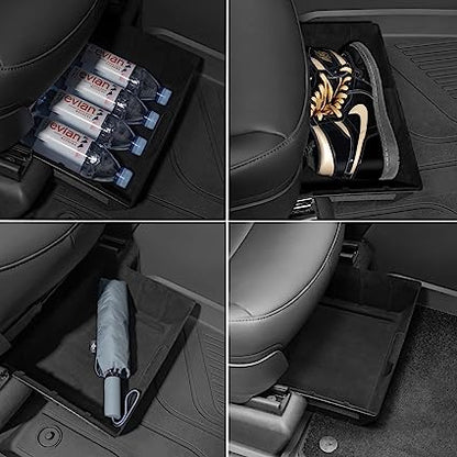 Under Front Seat Storage Box for Tesla Model Y 2020-2024