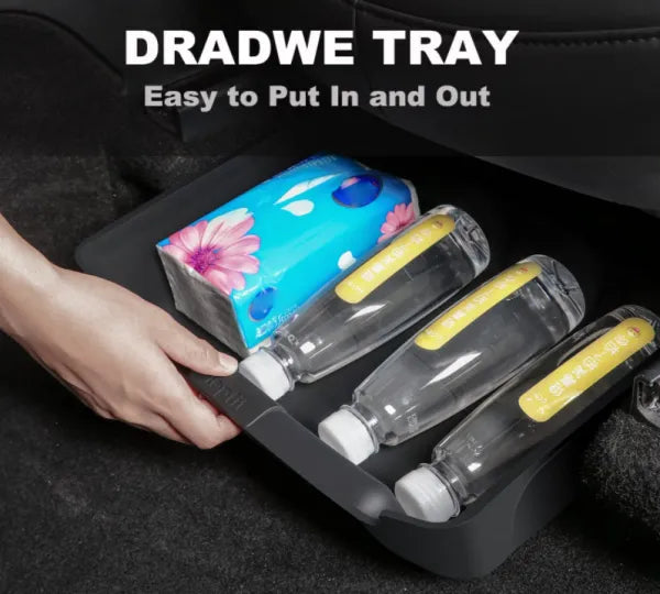 Under Seat Storage Box Organizer Hidden Tray For Tesla Model X/Y