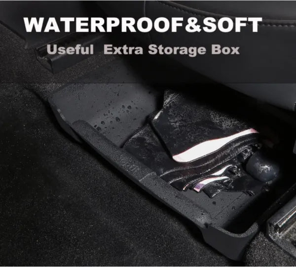 Under Seat Storage Box Organizer Hidden Tray For Tesla Model X/Y