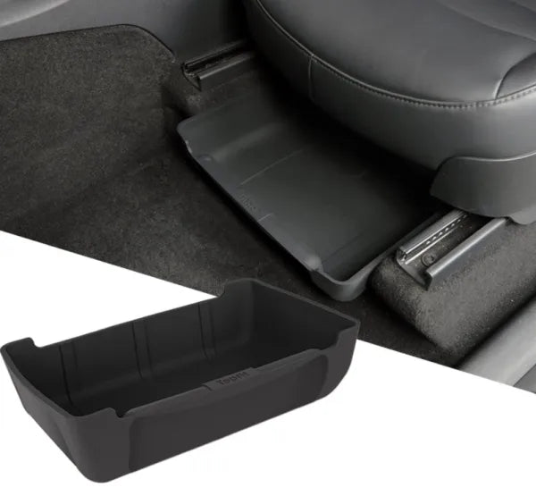 Under Seat Storage Box Organizer Hidden Tray For Tesla Model X/Y