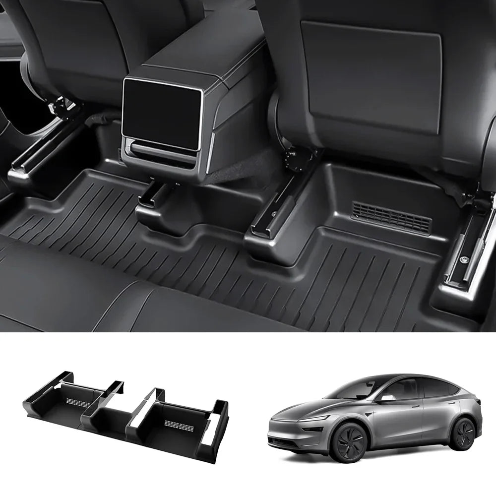 TPE Under-Seat Corner Anti-Kick Covers for Tesla Model Y Juniper 2025+