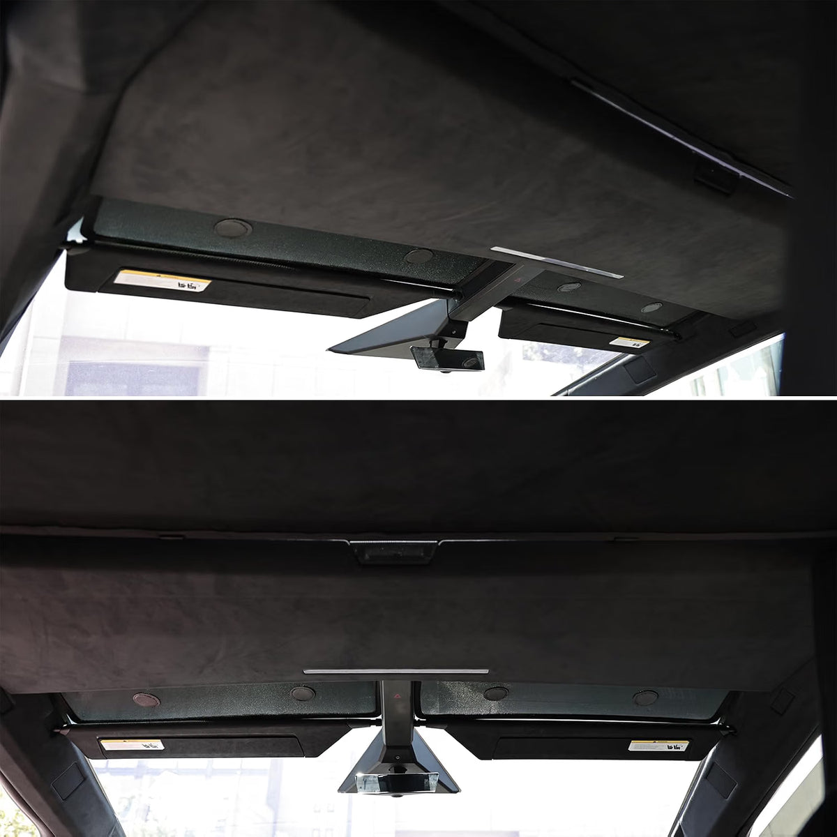 Upper Front Windshield Sunshade Mesh Sun Visor for Cybertruck (2 Pcs)