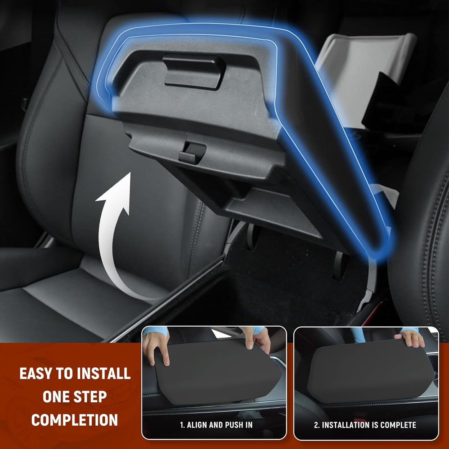 Waterproof Car Armrest Cover for Tesla Model 3/Y