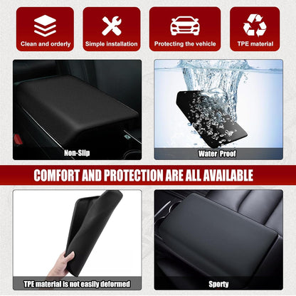 Waterproof Car Armrest Cover for Tesla Model 3/Y